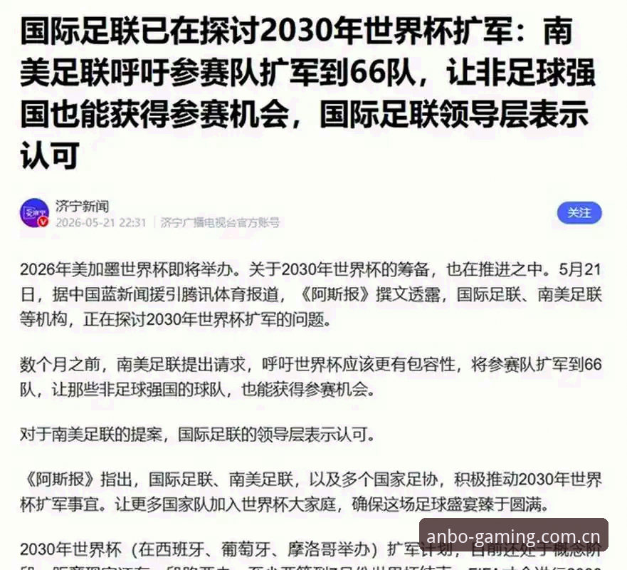安博最新版本 世界杯扩军至66队的3大影响:中国男足迎来历史性机遇